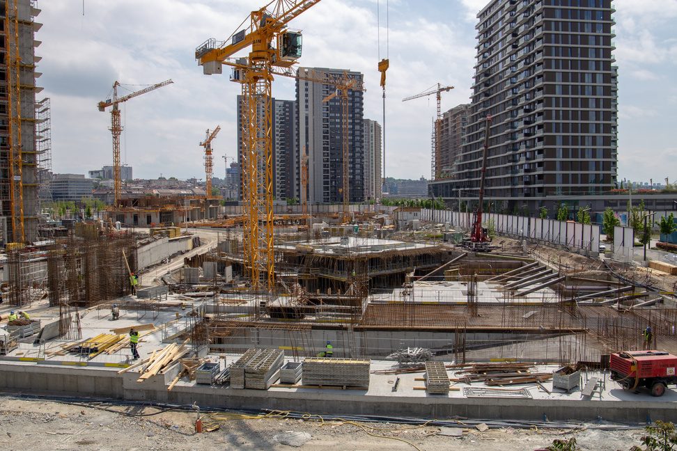 Building materials for a housing scheme